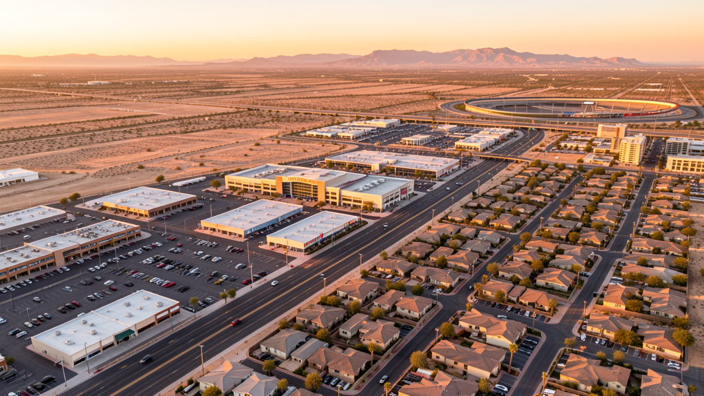 Aerial view of Avondale, AZ showing the local landscape and terrain relevant to drone survey operations