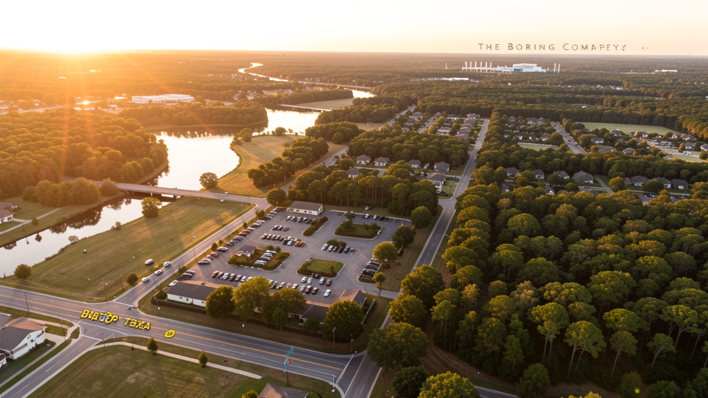 Aerial view of Bastrop, TX showing the local landscape and terrain relevant to drone survey operations