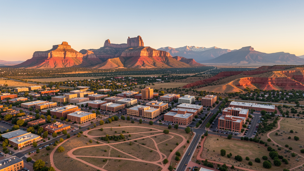 Aerial view of Boulder, CO showing the local landscape and terrain relevant to drone survey operations