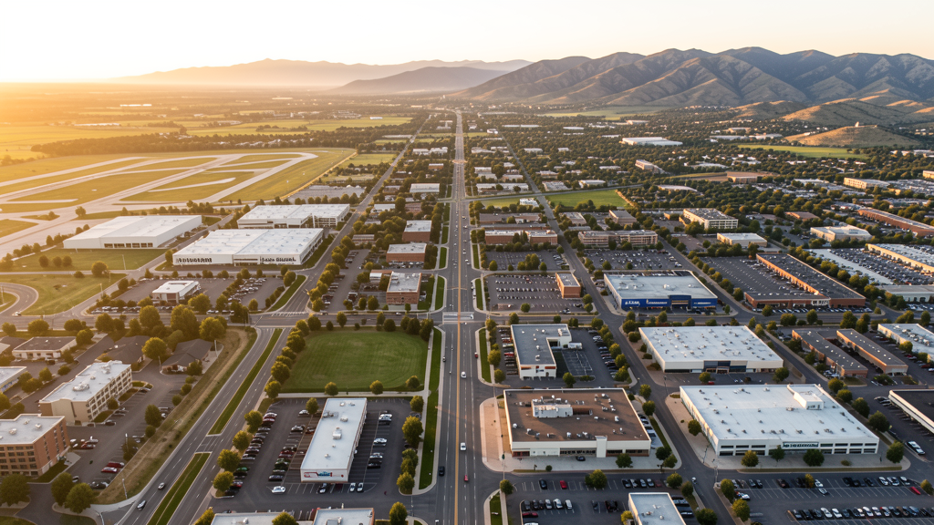 Aerial view of Broomfield, CO showing the local landscape and terrain relevant to drone survey operations