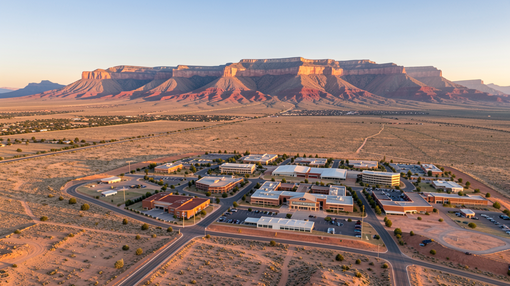 Aerial view of Cedar City, UT showing the local landscape and terrain relevant to drone survey operations