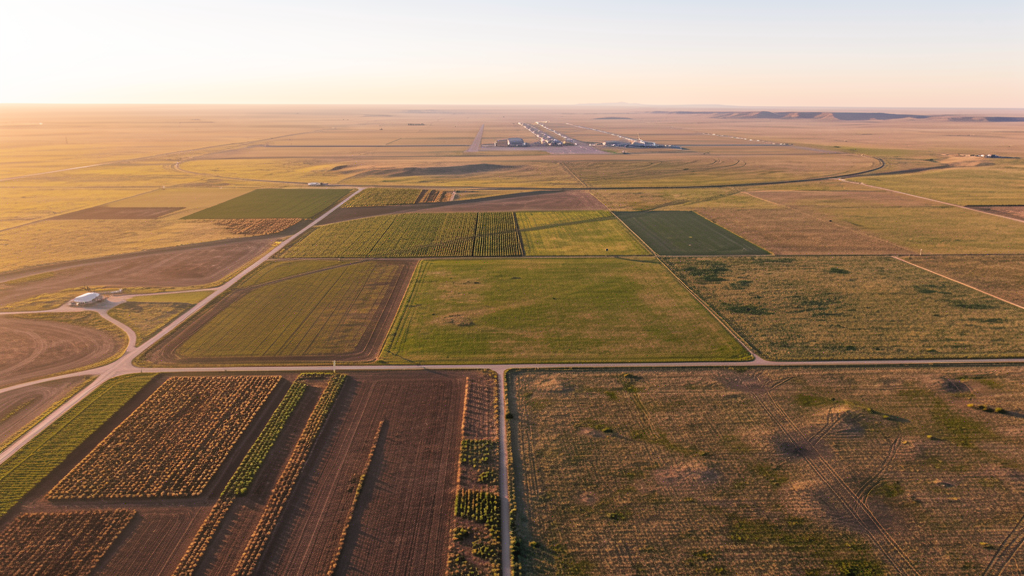 Aerial view of Clovis, NM showing the local landscape and terrain relevant to drone survey operations