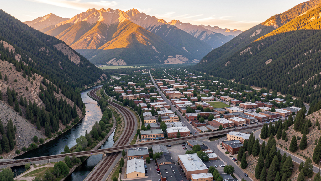 Aerial view of Durango, CO showing the local landscape and terrain relevant to drone survey operations