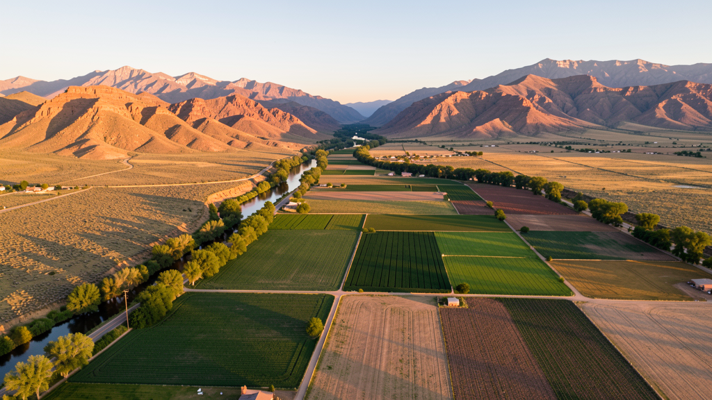 Aerial view of Espanola, NM showing the local landscape and terrain relevant to drone survey operations