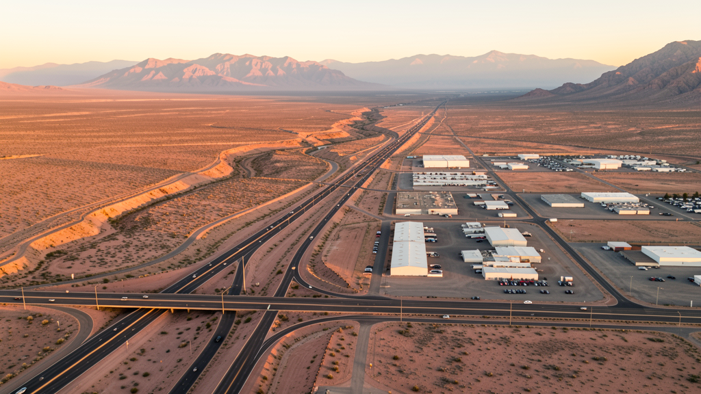 Aerial view of Fernley, NV showing the local landscape and terrain relevant to drone survey operations