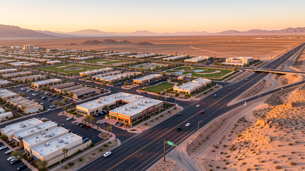 Aerial view of Gilbert, AZ showing the local landscape and terrain relevant to drone survey operations