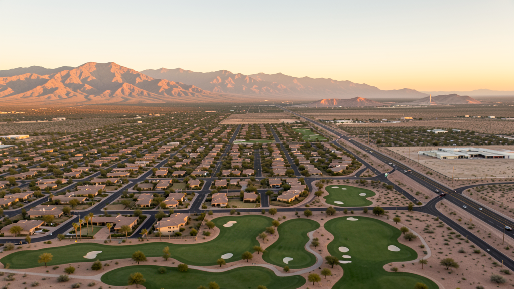 Aerial view of Green Valley, AZ showing the local landscape and terrain relevant to drone survey operations