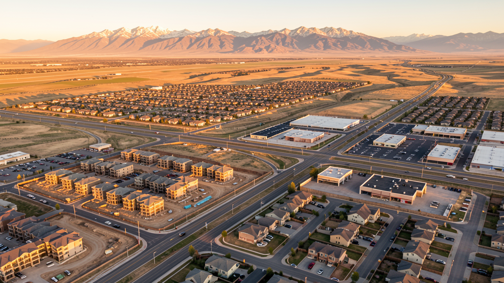 Aerial view of Kaysville, UT showing the local landscape and terrain relevant to drone survey operations