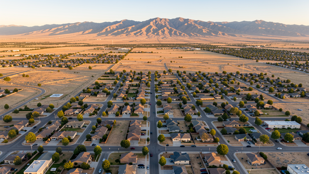 Aerial view of Kearns, UT showing the local landscape and terrain relevant to drone survey operations
