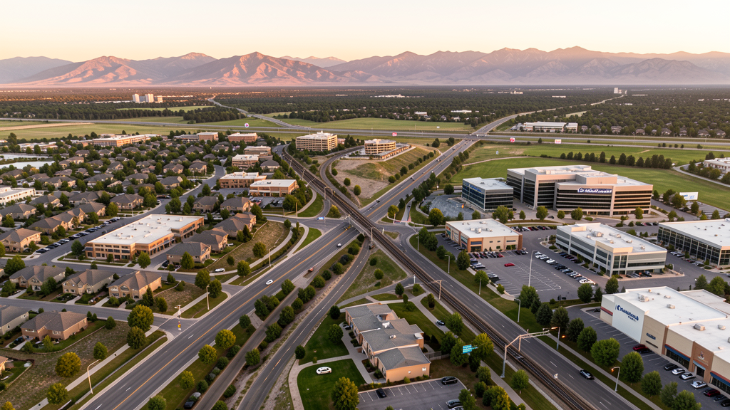 Aerial view of Lone Tree, CO showing the local landscape and terrain relevant to drone survey operations