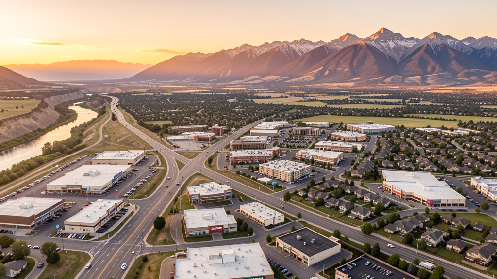 Aerial view of Loveland, CO showing the local landscape and terrain relevant to drone survey operations