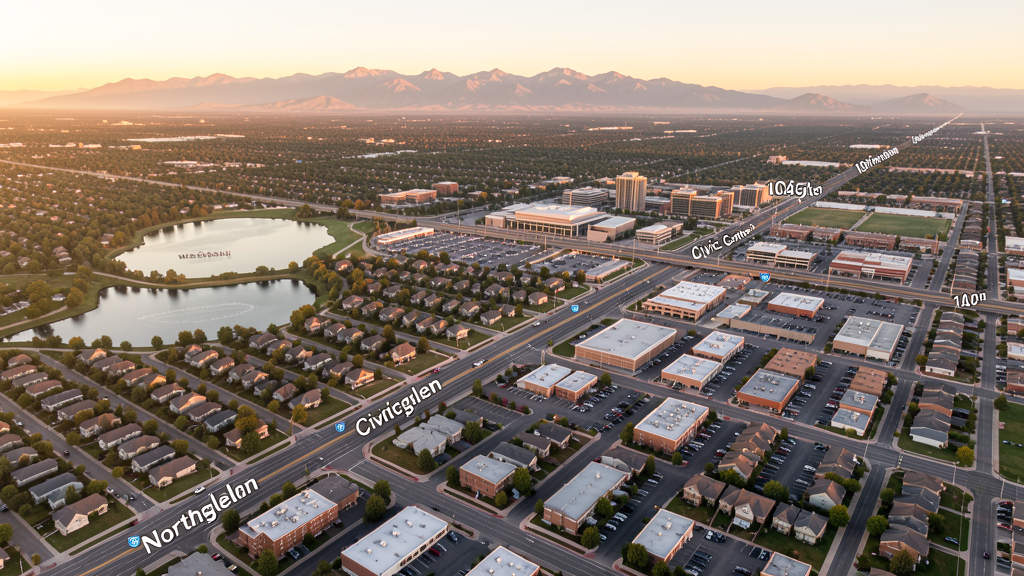 Aerial view of Northglenn, CO showing the local landscape and terrain relevant to drone survey operations