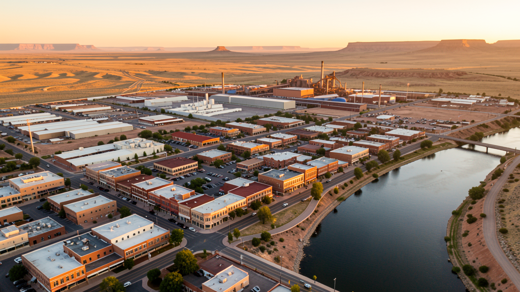 Aerial view of Pueblo, CO showing the local landscape and terrain relevant to drone survey operations