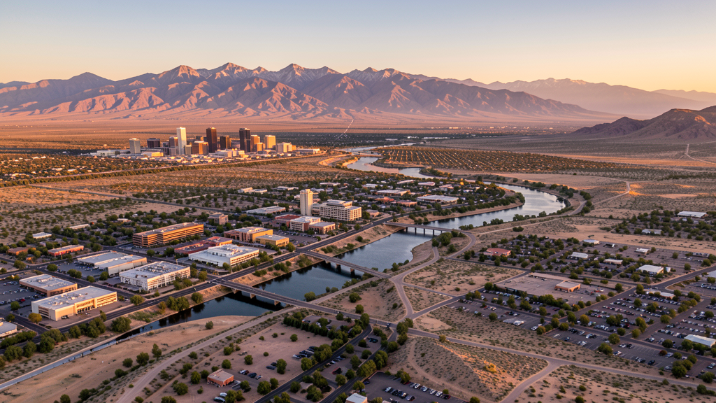 Aerial view of Reno, NV showing the local landscape and terrain relevant to drone survey operations