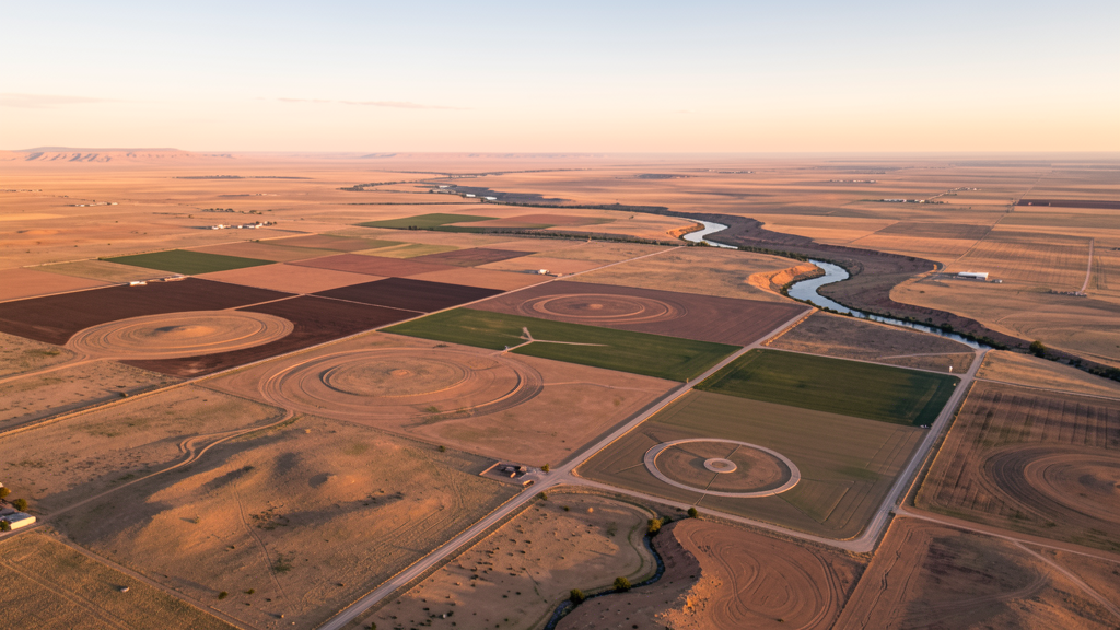 Aerial view of Roswell, NM showing the local landscape and terrain relevant to drone survey operations