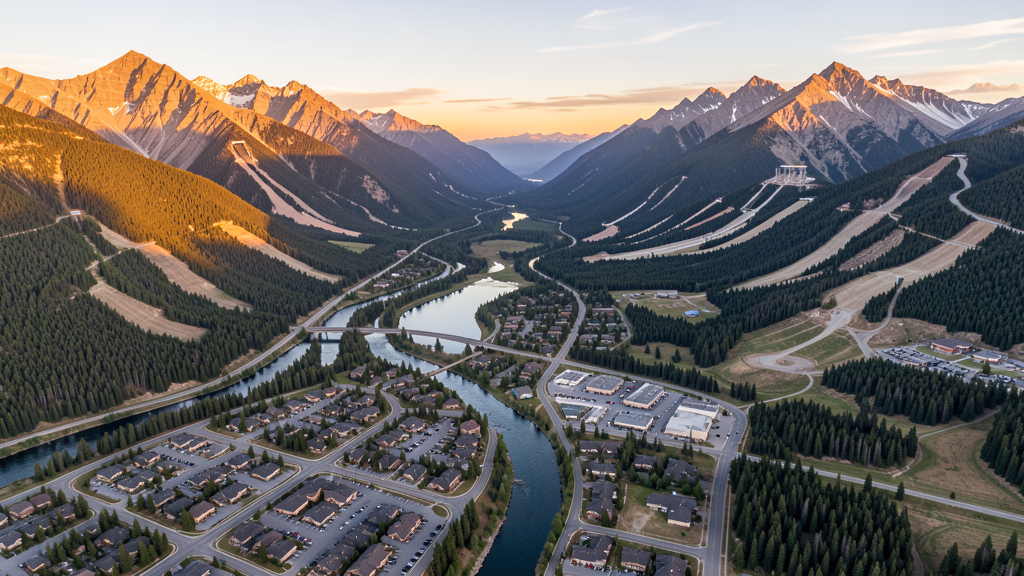 Aerial view of Silverthorne, CO showing the local landscape and terrain relevant to drone survey operations