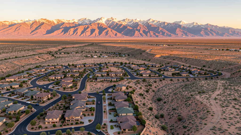 Aerial view of Spring Creek, NV showing the local landscape and terrain relevant to drone survey operations