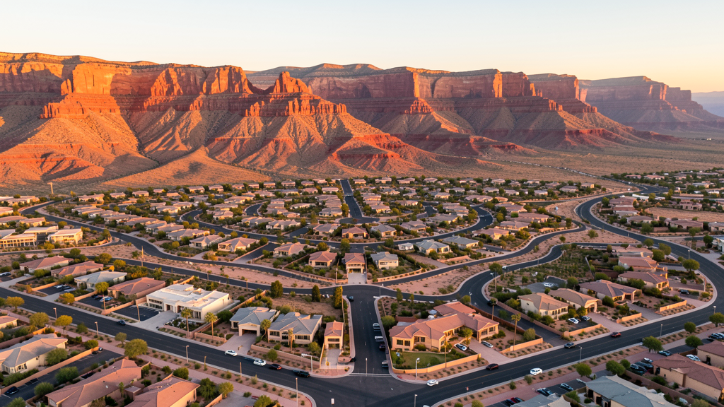 Aerial view of Spring Valley, NV showing the local landscape and terrain relevant to drone survey operations
