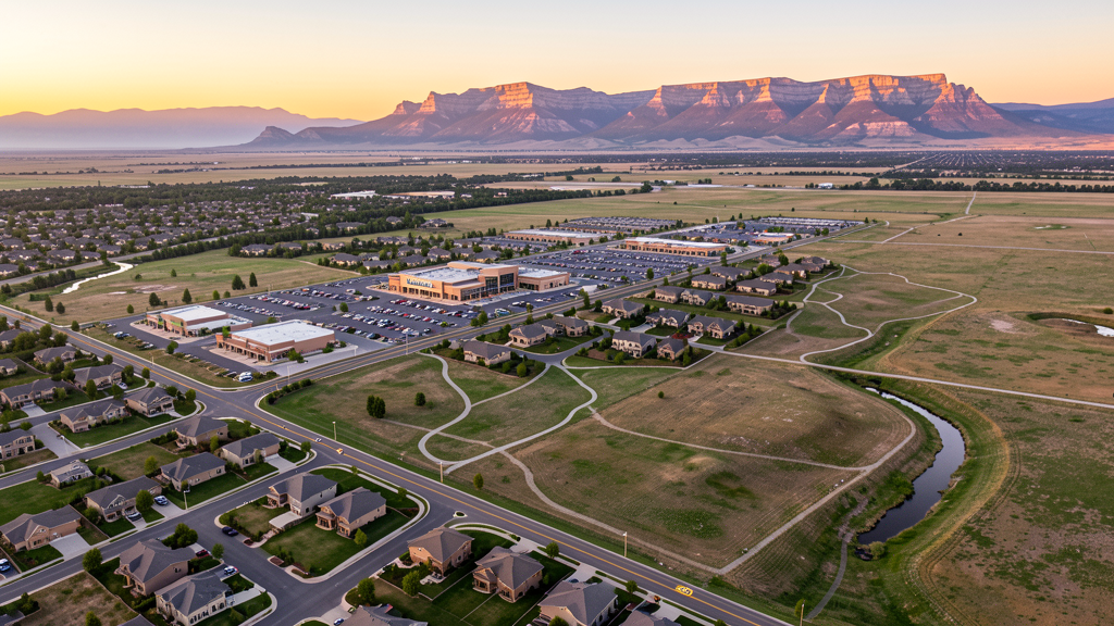 Aerial view of Superior, CO showing the local landscape and terrain relevant to drone survey operations