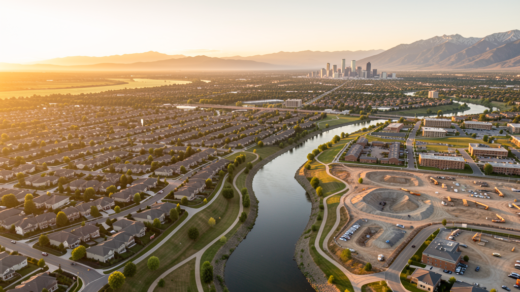 Aerial view of Thornton, CO showing the local landscape and terrain relevant to drone survey operations