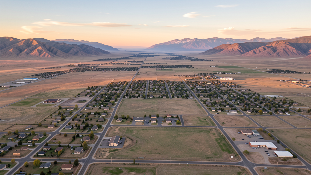 Aerial view of Tooele, UT showing the local landscape and terrain relevant to drone survey operations