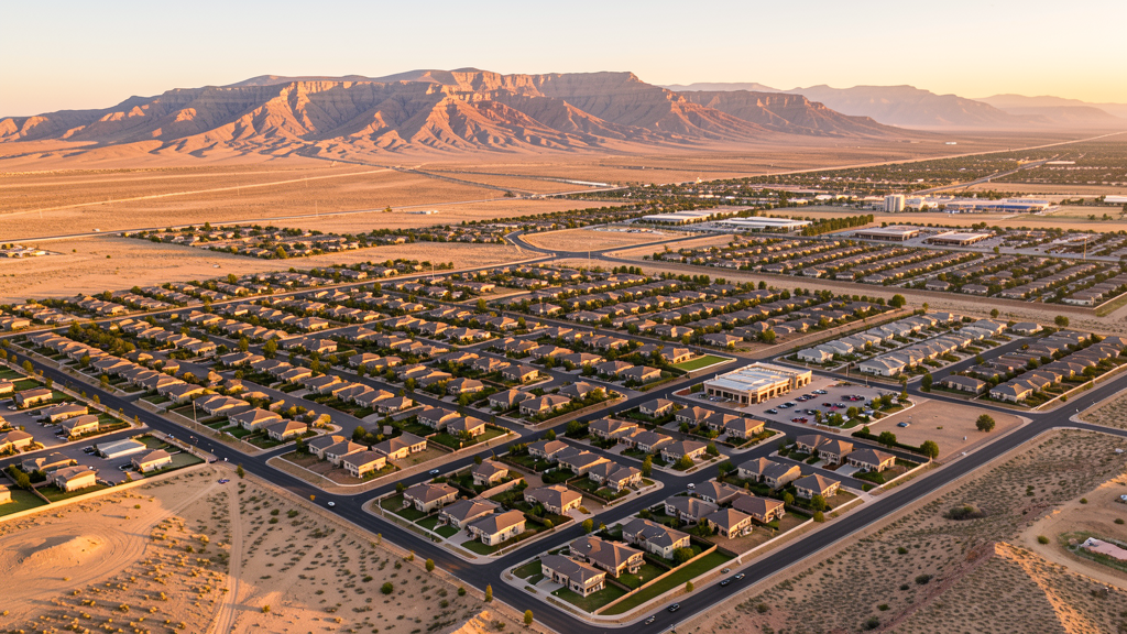 Aerial view of West Jordan, UT showing the local landscape and terrain relevant to drone survey operations