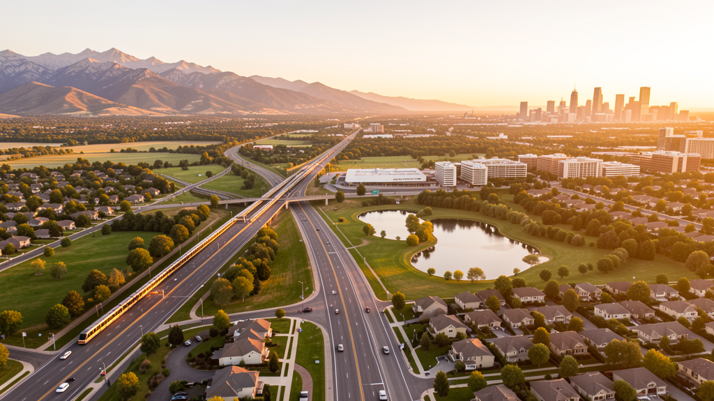 Aerial view of Westminster, CO showing the local landscape and terrain relevant to drone survey operations