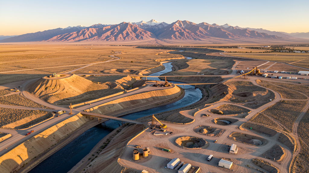 Aerial view of Winnemucca, NV showing the local landscape and terrain relevant to drone survey operations